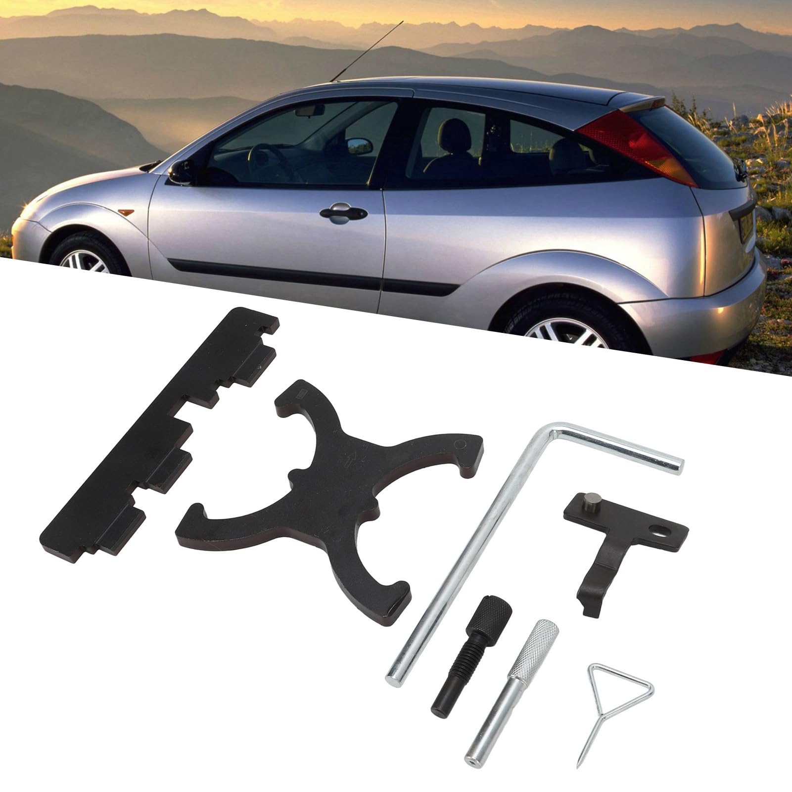 Tbest Kit di Strumenti per la Messa in Fase del Motore, 7 Pezzi/Set Kit di Strumenti per la Messa in Fase Dell'albero a Camme del Motore per 1.6 EcoBoost Duratech 1.5L 1.6L Engine