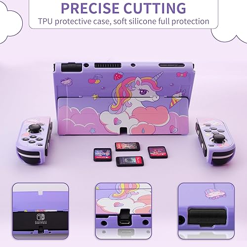 Miniatura 5 de Carrying Case for Nintendo Switch OLED Model, Portable Switch Travel Case Storage with 10 Games Card Cartridges, Hard Protective Shell Accessories