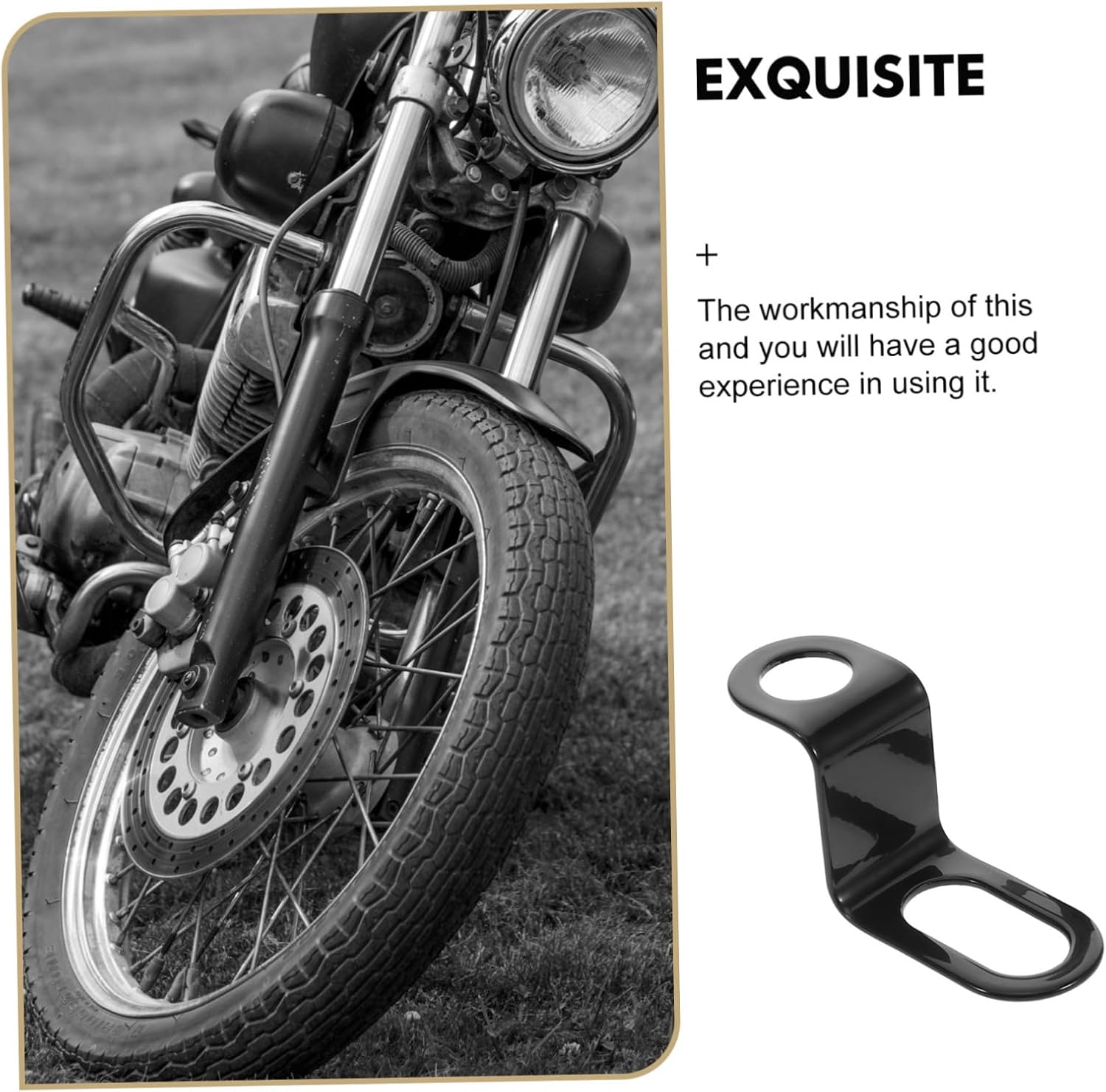 Universal Z Shape Motorcycle Turn Signal Light Mounting Brackets 2PCS Adjustable Fork Relocation Holders for Motorbike Compatible Most Motorcycles