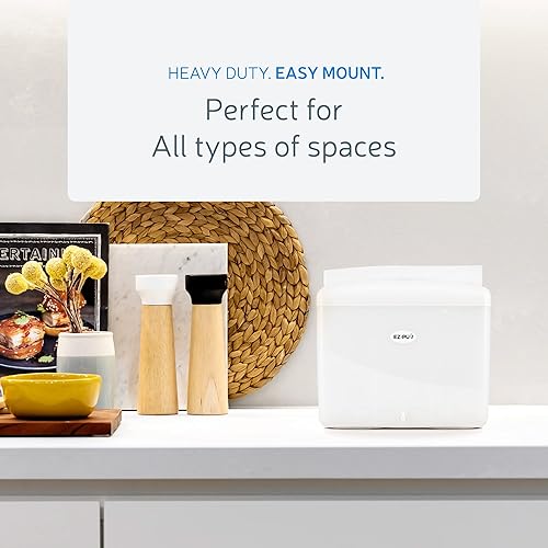 Miniatura 4 de EZ-Pull - Dispensador de toallas de papel multiplegable para encimera, cocina, baño, oficina, caravana, Airbnb, color blanco 4500-EZ