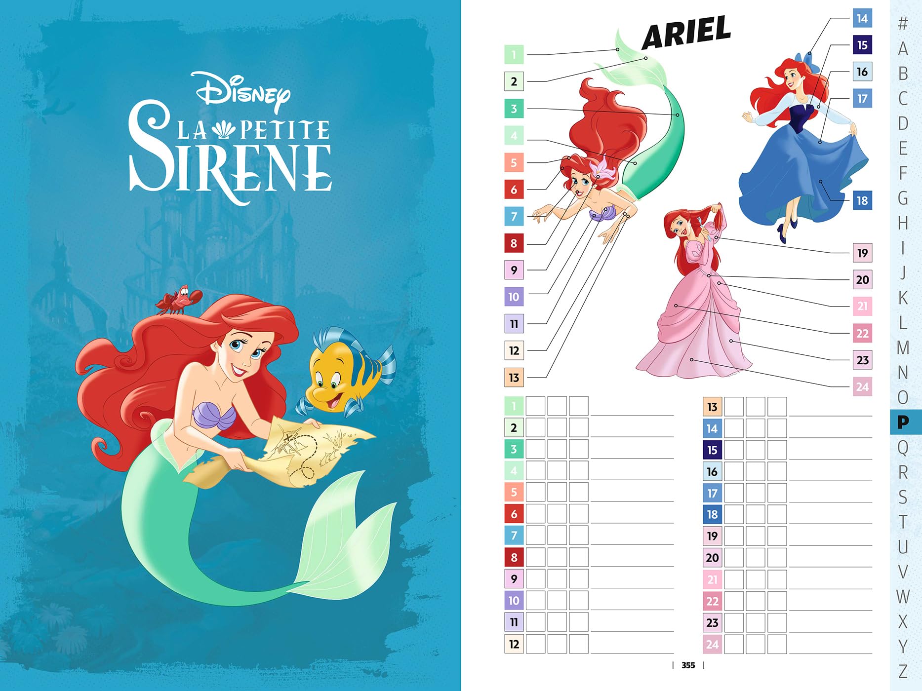 Coloriages mystères - Livre compagnon - Nuancier des personnages Disney: Mon livre compagnon pour réaliser tous les coloriages Disney