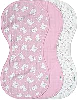 Vista 11 de Green Sprouts Almohadillas de muselina para eructos, Juego azul