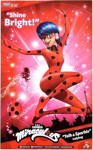 Miniatura 2 de Bandai Muñeca de mariquita milagrosa y chispa  Figura de marinette de 10.2 in con sonidos de luces y accesorio de Yoyo, muñecas milagrosas de