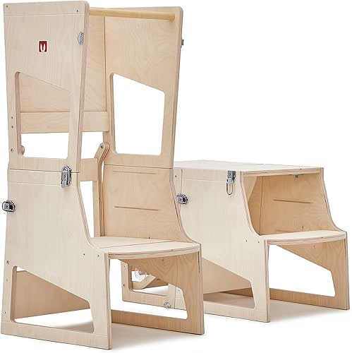 Bianconiglio Kids® Transformer Adjustable : La Tour d'apprentissage Montessori Polyvalente