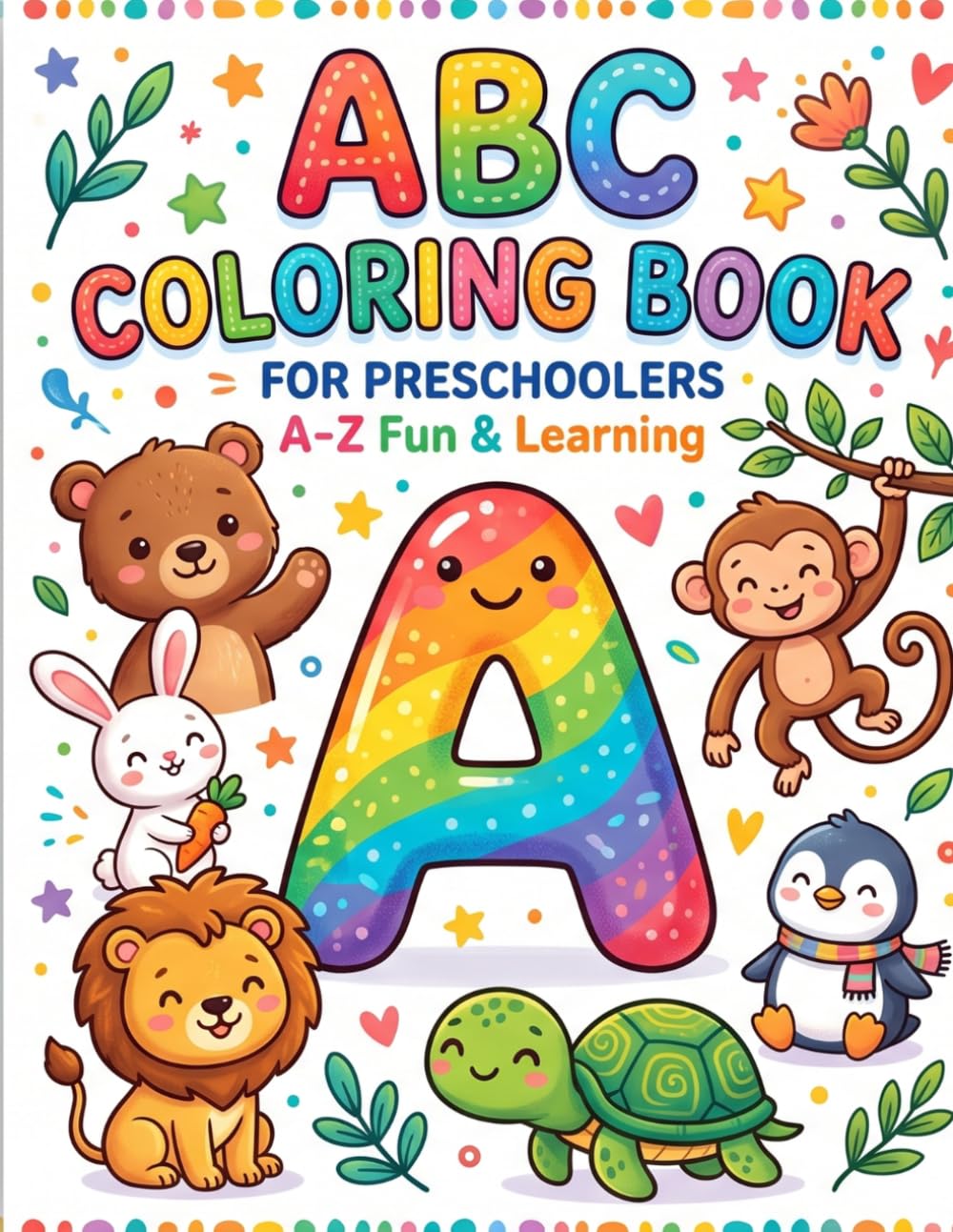 ABC Coloring and Tracing Book: Learn Letters, Trace, Color and Have Fun
