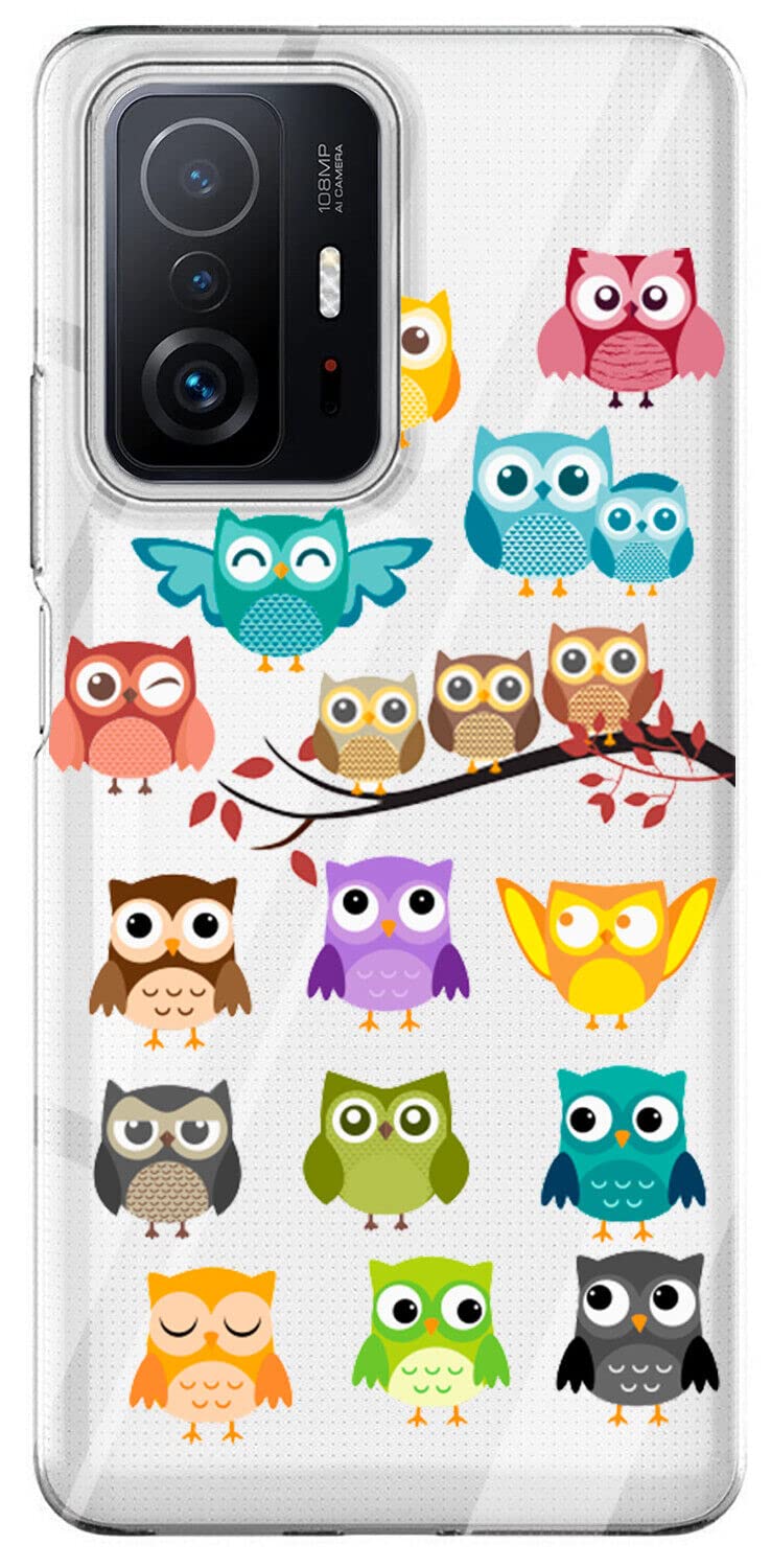 Mixroom - Cover Custodia Case In TPU Silicone Morbida Sfondo Trasparente Per OPPO A17 Fantasia Coccinelle Sulle Foglie T458