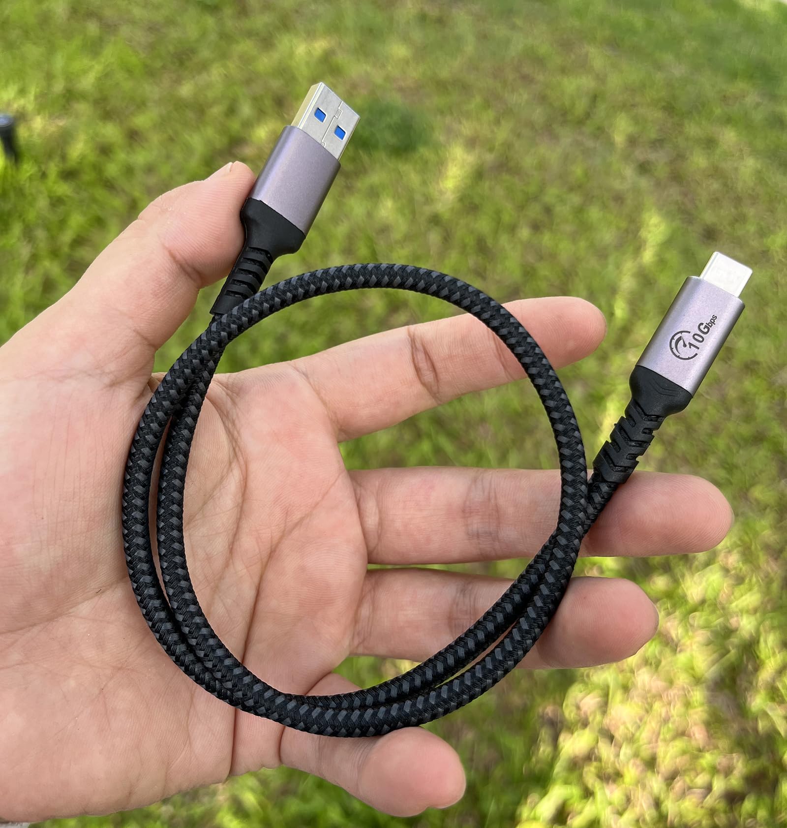USB Cable 50CM 2 Pack USB A to C 10Gbps USB 3.1 Gen 2 3A Fast Charging Data Transfer for Samsung Galaxy S21 S10 S9 Note 20 iPad Pro GoPro