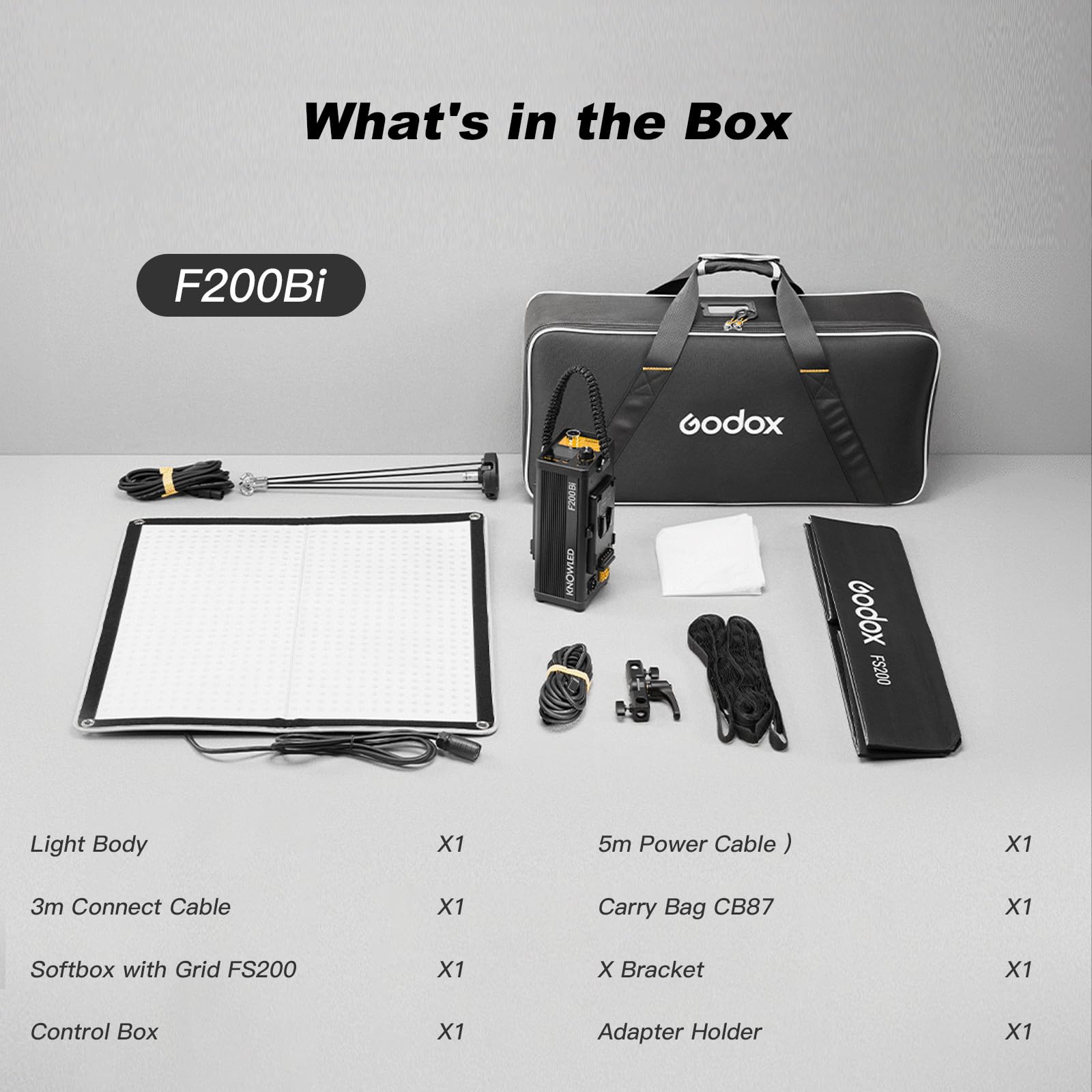 Amazon.co.jp: Godox Knowled F200Bi バイカラー フレキシブル LED