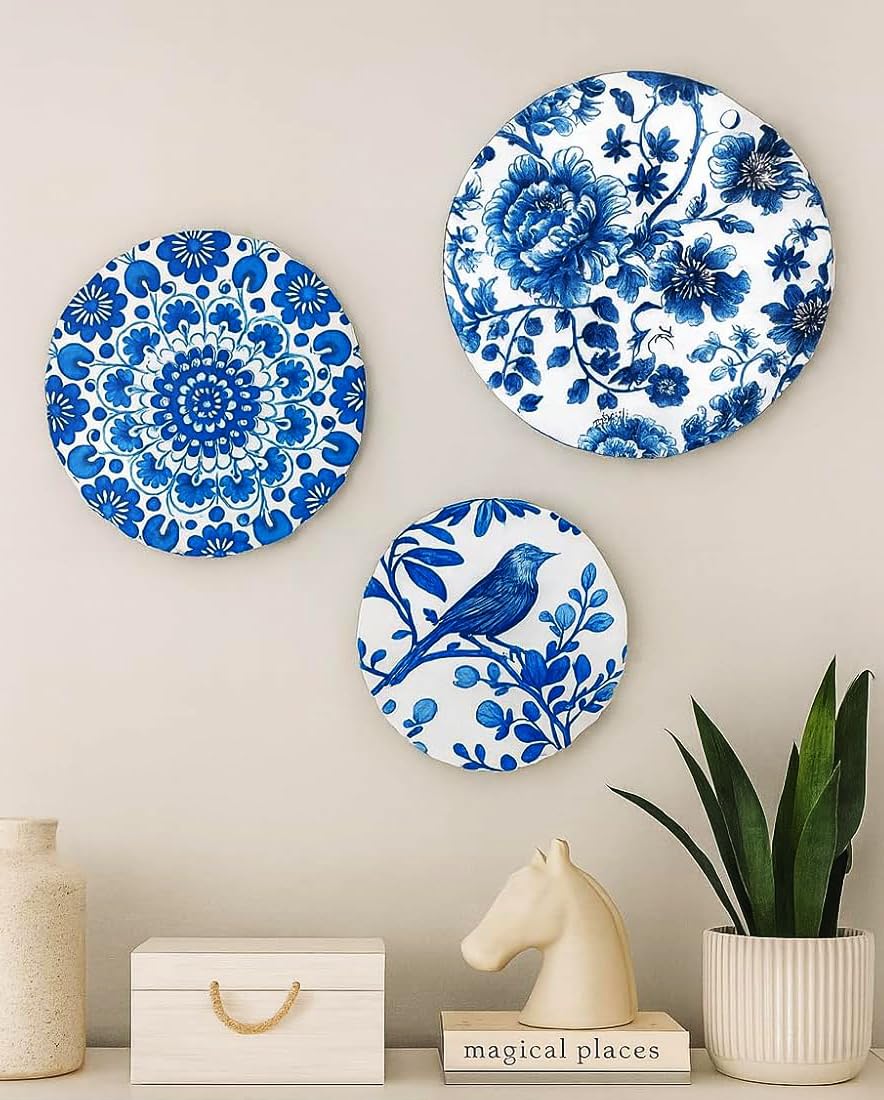 Pardaigm Pictures wall decor, home decor items (Metal Wall Plates Set of 3)-image-35