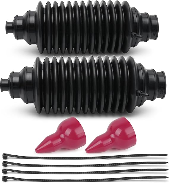 2PCS Universal Rack & Pinion Steering Boot Kit - Compatible with Most Car Models & Years