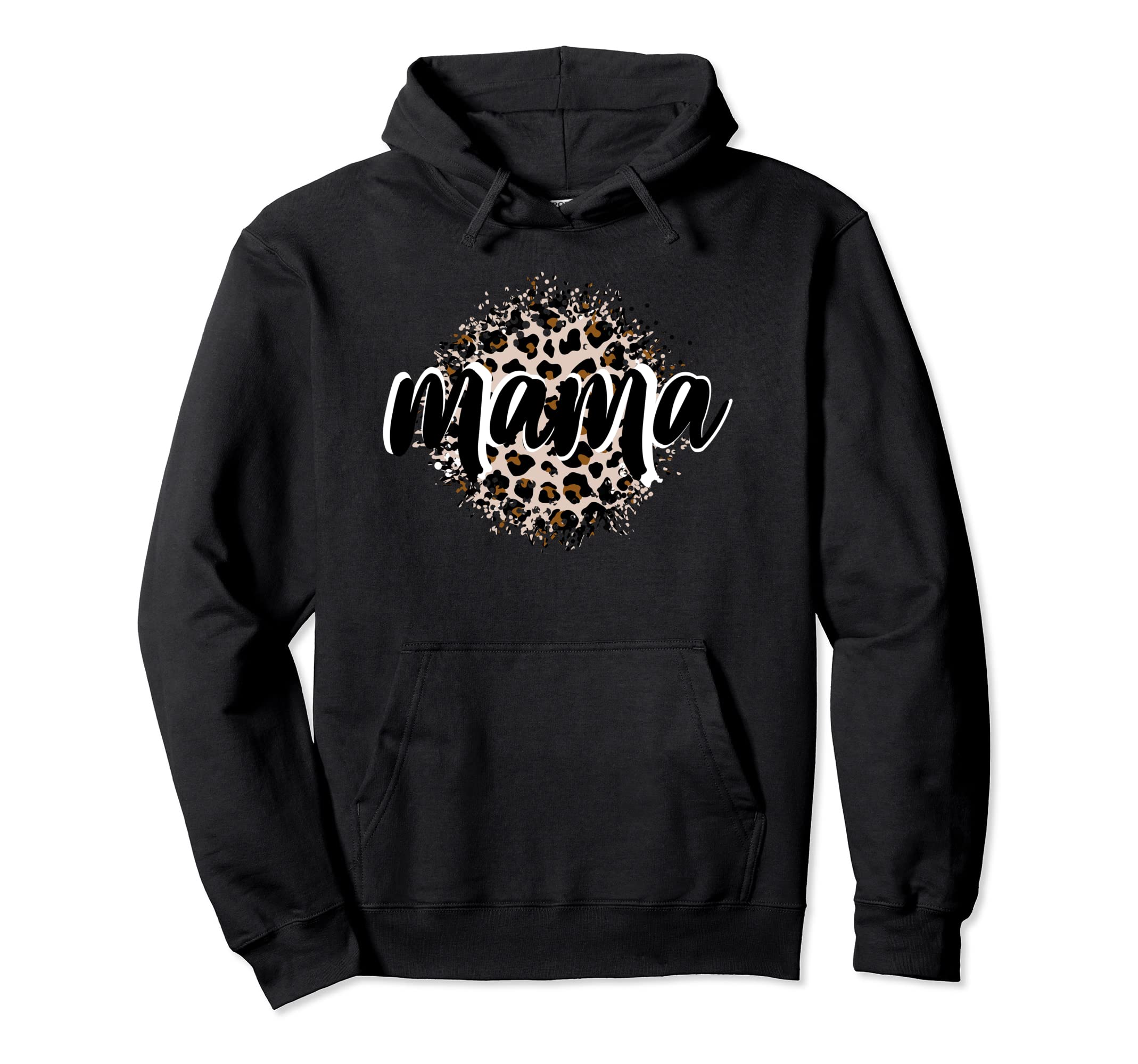 Momlife by PequeKidswomens Cheetah leopard mama madre animal print Pullover Hoodie