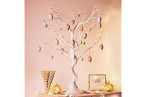 Tree Centerpieces for Weddings, 23in White Decorative Ornament Display Tree for Tables