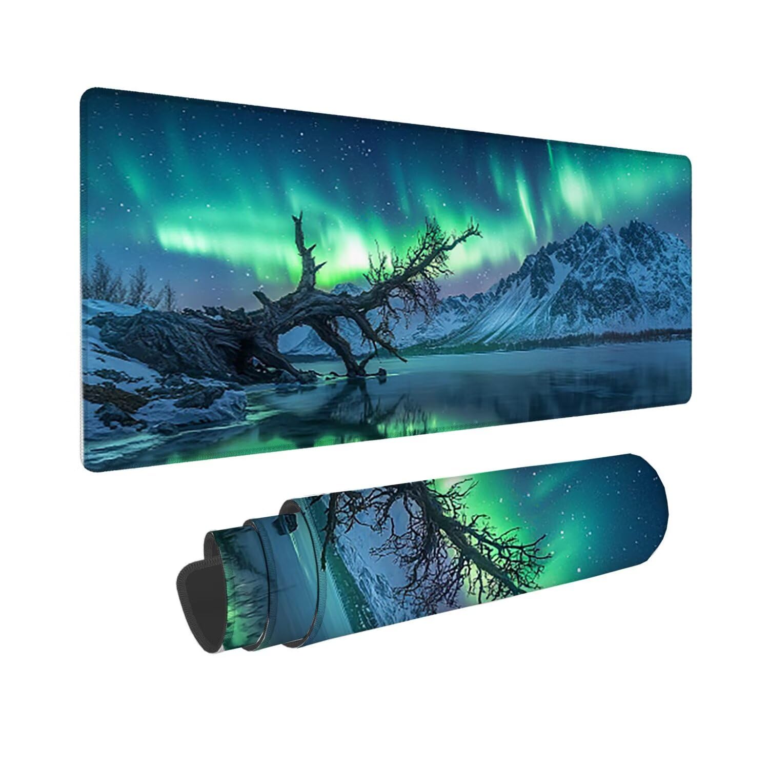 Podkładka pod mysz do gier, 1200 x 400 mm XXL Podkładka pod mysz do gier, duża, antypoślizgowa wodoodporna, rozszerzona długa podkładka pod mysz do klawiatury XXL, akcesoria biurowe, do gier