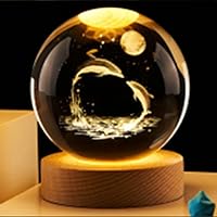 Vista 5 de Lámpara de luna 3D, luces LED, lámpara de escritorio pequeña, lámpara de mesa de luna llena, ideas únicas de regalo de Navidad, luz nocturna
