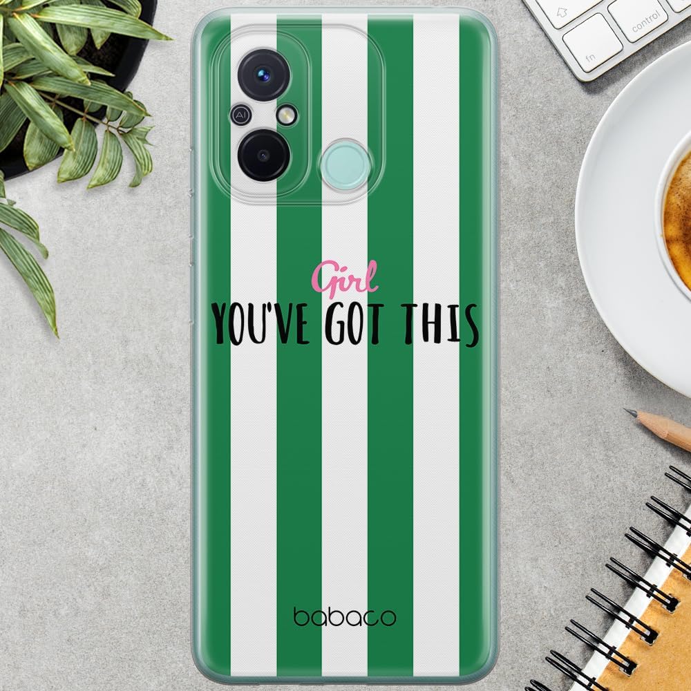 BABACO ERT Group Mobile Phone case for Xiaomi REDMI 12C/ REDMI 11A Original and Officially Licensed Pattern Positive Vibes 004 optimally adapted to The Shape of The Mobile Phone, case Made of TPU