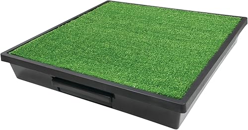 PetSafe Pet Loo Portable Outdoor or Indoor Dog Potty - Reusable Dog Grass Pad with Tray - Alternative to Puppy Pad - Artificial Grass - Great for
