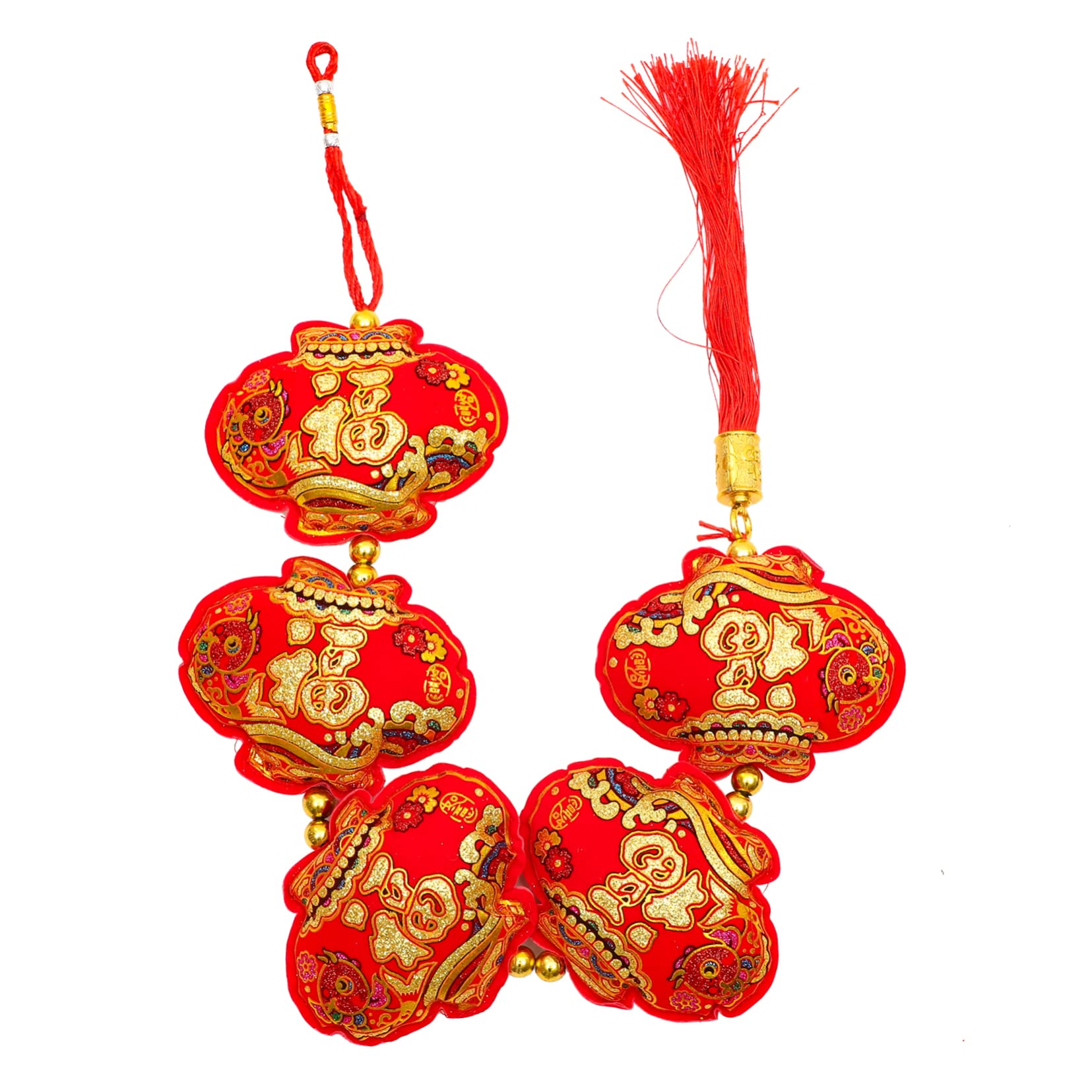 Cabilock 3 Cuerdas Festival De Primavera Colgante De Cinco Bendiciones Decoración Interior Colgante Festivo Decoración China Colgantes del Festival De Primavera Feng Chino Decoraciones del
