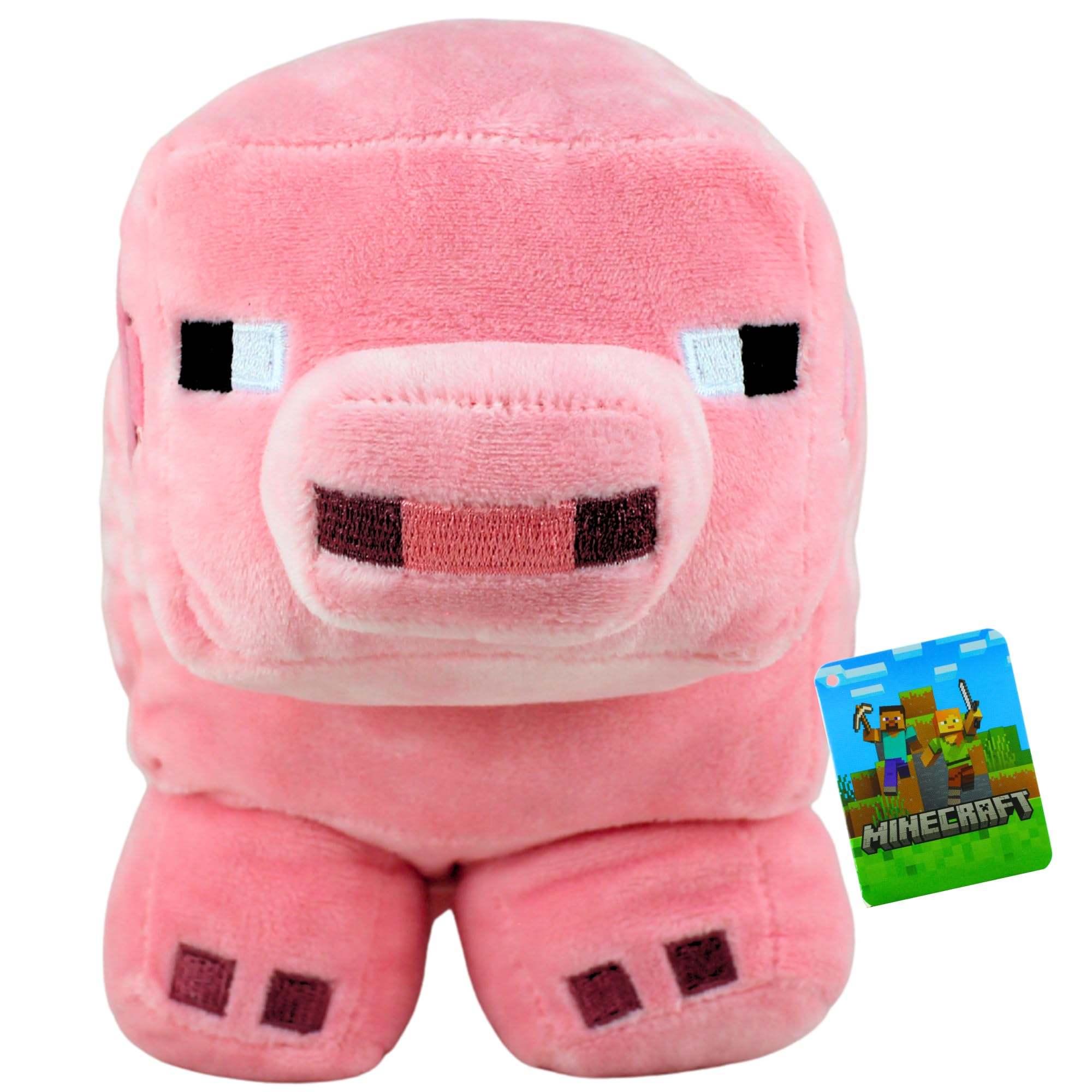 Minecraft 30cm Large Embroidered Super Soft Gift Quality Plush Toys - (30cm 12' Pig) โ image 1
