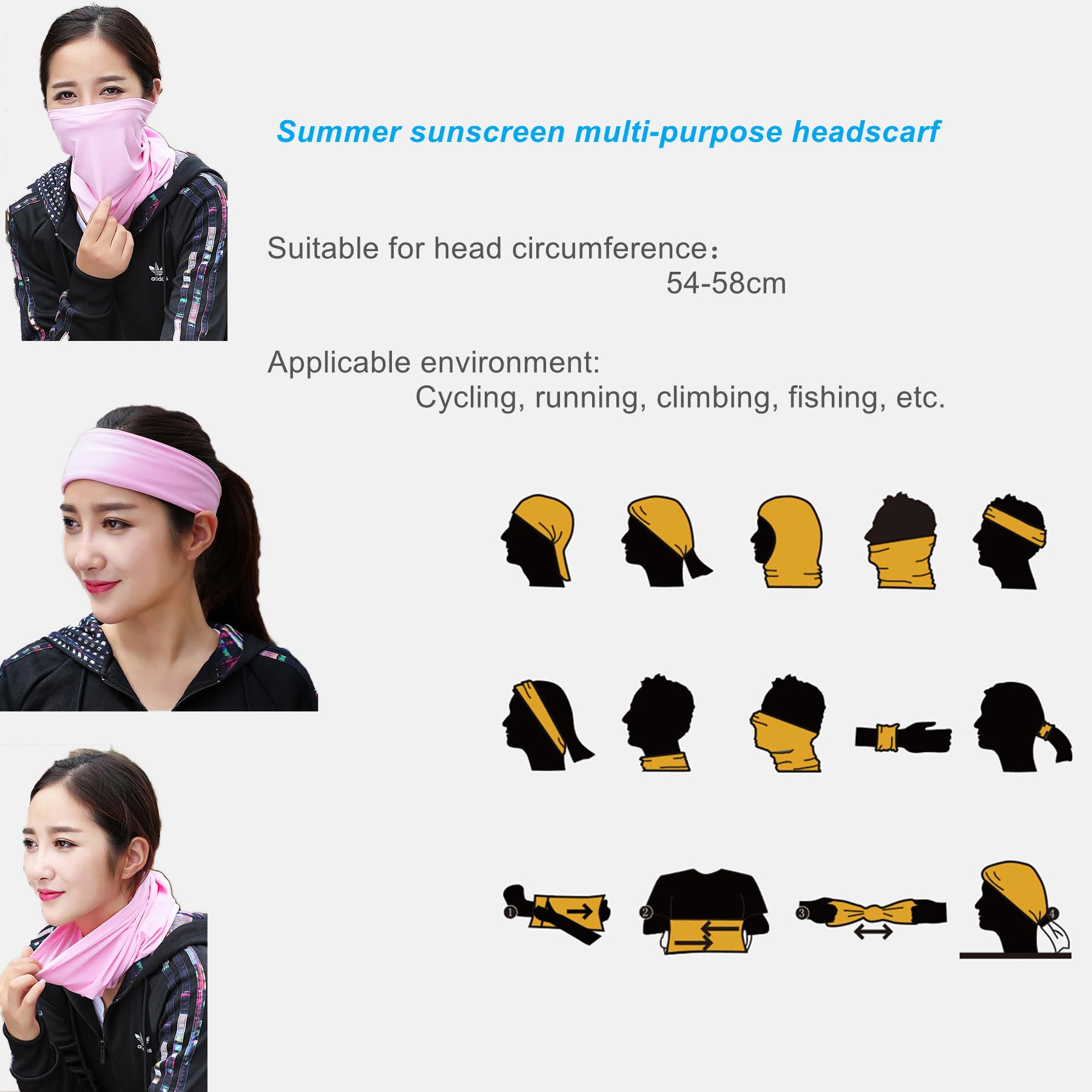LJDJ Occhiali da moto Dirt Bike ATV Off-Road Equitazione Motocross Occhiali con protezione solare UV Neck Gaiter Face Cover