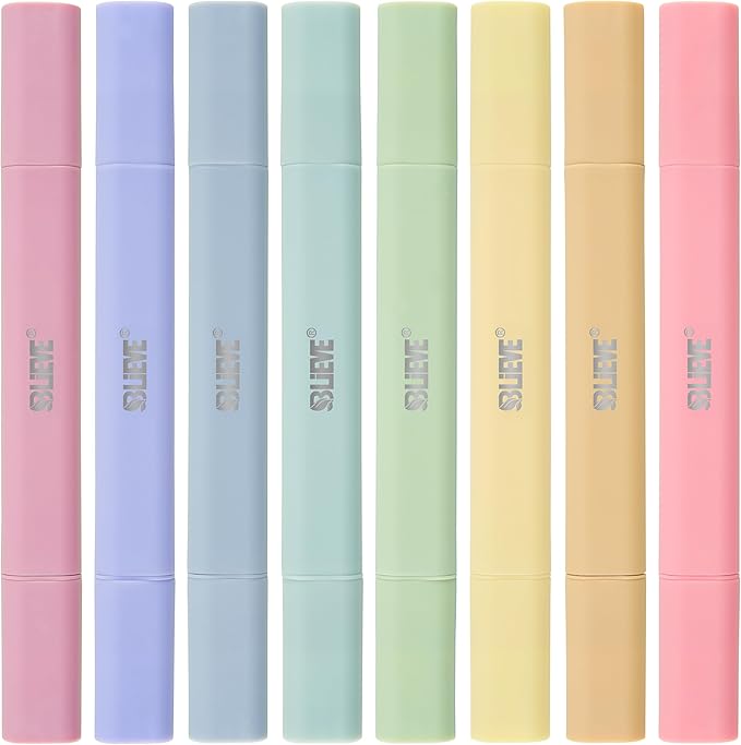BLIEVE- Aesthetic Bible Highlighters No Bleed Through Assorted Colors, Cute High