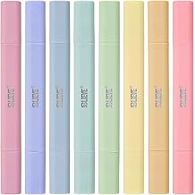 BLIEVE Aesthetic Cute Highlighters No Bleed Through, Dual Tip Chisel &amp; Fine Point, Pastel Colors For Bible &amp; Journaling