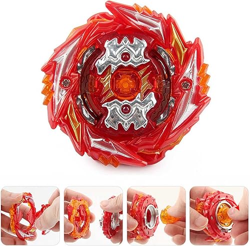 Miniatura 3 de DYT Bey Battle Burst Booster B-179 Superking Death Salomon Starter con B-184 Custom BeyLauncher LR Burst Dynamite String Launcher y Grip Spinning