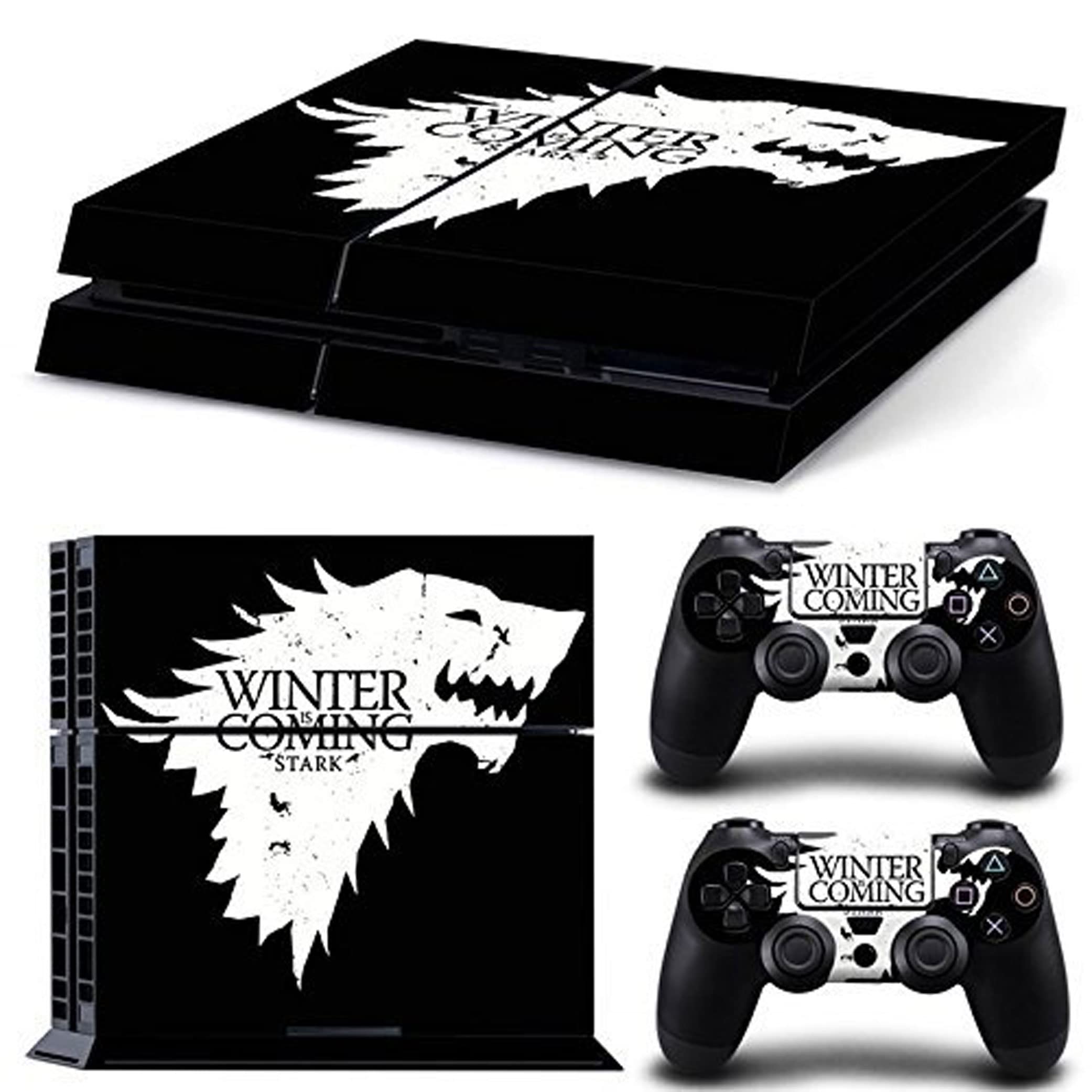 Elton Winter Is Coming Stark Theme Skin Sticker Cover for PS4 Console and Controllers [video game] (B01M5KKVOB) Amazon Price History, Amazon Price Tracker