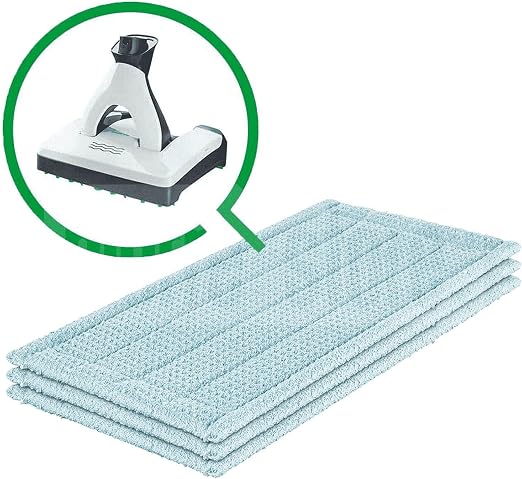 Produktbild von 4er-Set Reinigungstücher Für Vorwerk Kobold SP600 / SPB100 / VB100 – Waschbar, 80% Baumwolle, 20% Polyester, Für Hartböden