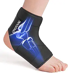 ONLYCARE Envoltório De Gelo Para Tornozelo, Bolsa De Gelo De Gel Macio Para Tornozelo Para Terapia De Mão Quente E Fria, Envoltório De Gelo Para Pé Para Lesões De Tornozelo Torcido, Tendinite De Aqu