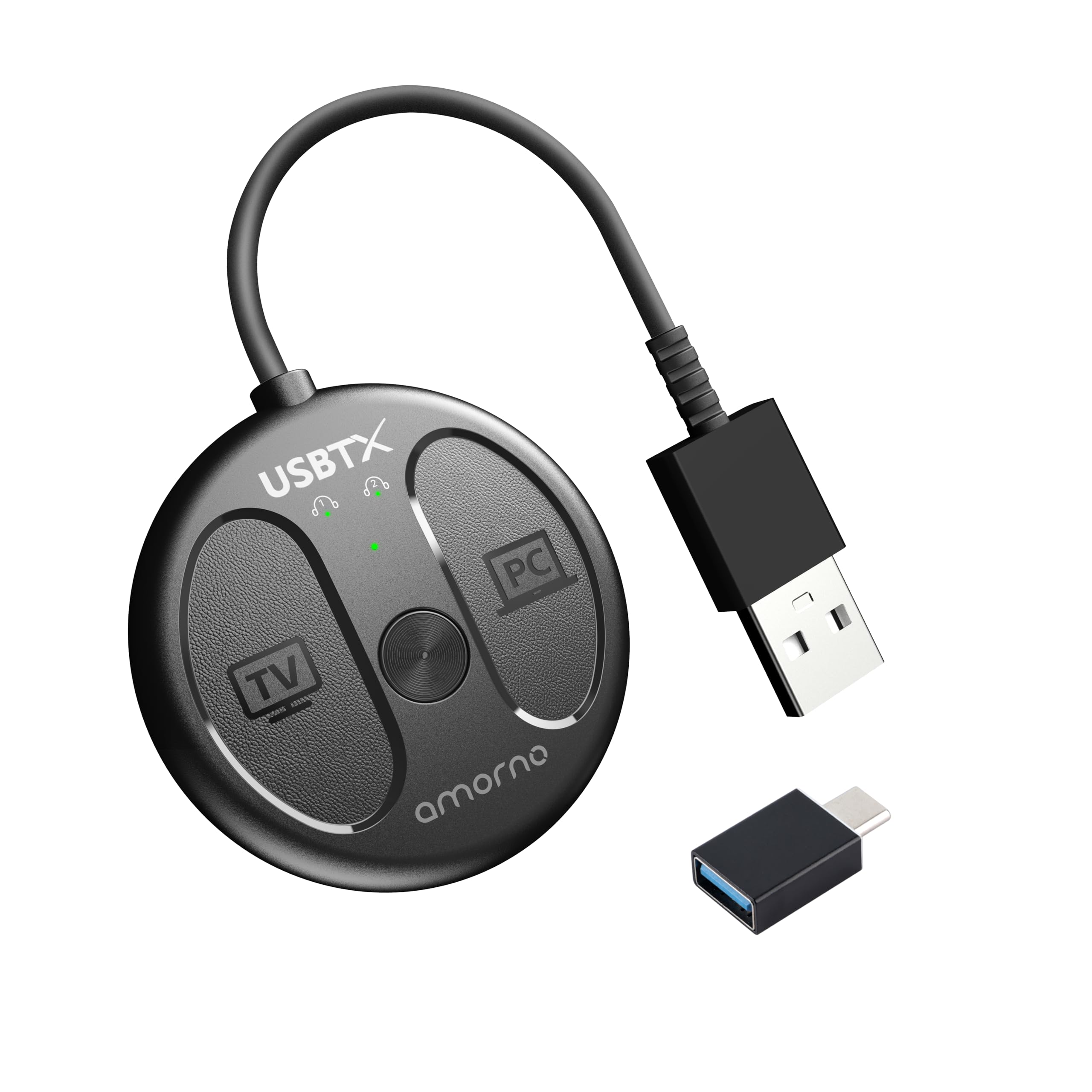 USB Bluetooth 5.4 Adapter for PC, Plug and Play, Wireless Audio Transmitter for Bluetooth Headphones & Earbuds to PS4/PS5/Switch Dock/PC/Laptop/TV, Supporting 2 Headphones Connecting-picture-33