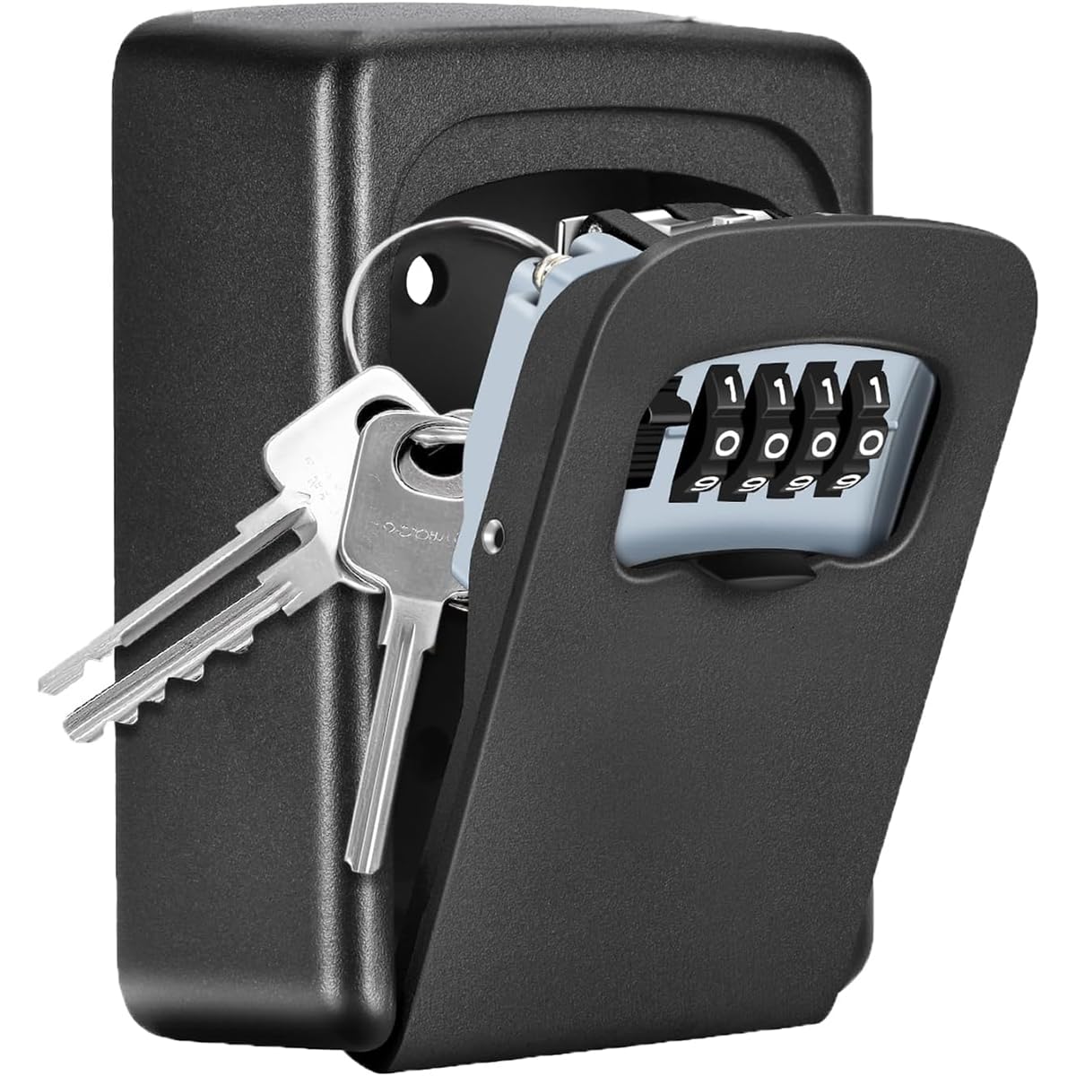 Key Locker Box Outdoor, Wall Mounted Key Safe Locker for Home, Mechanical Combination Lock Box, Secure Lock Box for House Keys, Waterproof Key Storage Box for Home, Office and Rental Property-picture-39