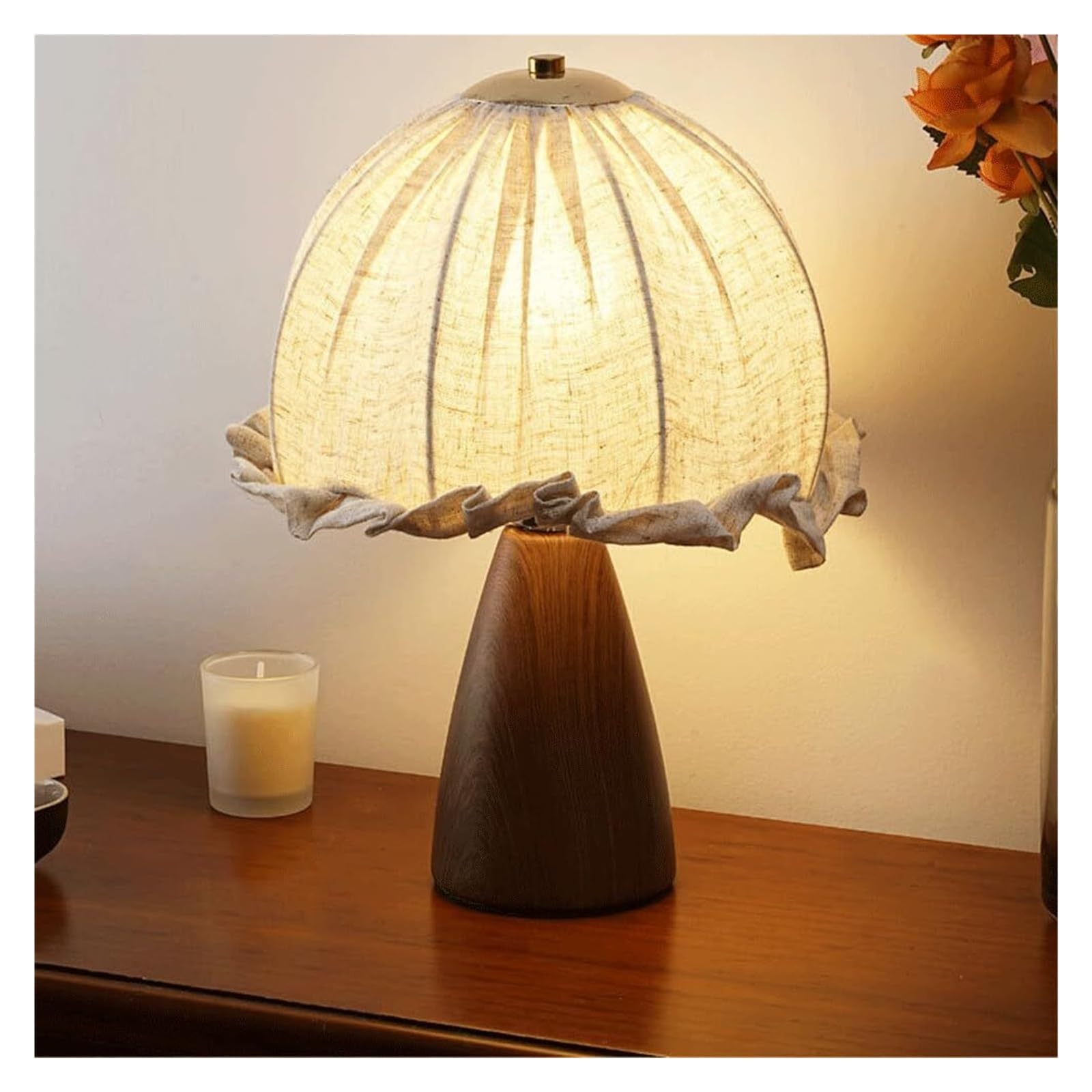 Ceramiczna lampa nocna w stylu vintage, ciepła romantyczna wiejska lampa stołowa, salon, gabinet, pokój hotelowy oprawa oświetleniowa lampa biurkowa