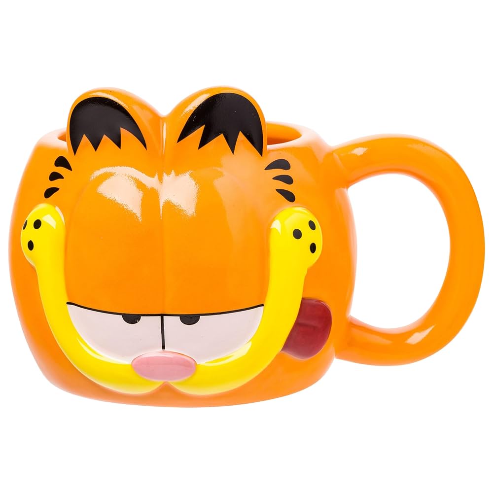 フェイスマグ ガーフィールド Amazon.com: Silver Buffalo Garfield Ceramic 3D Sculpted Mug