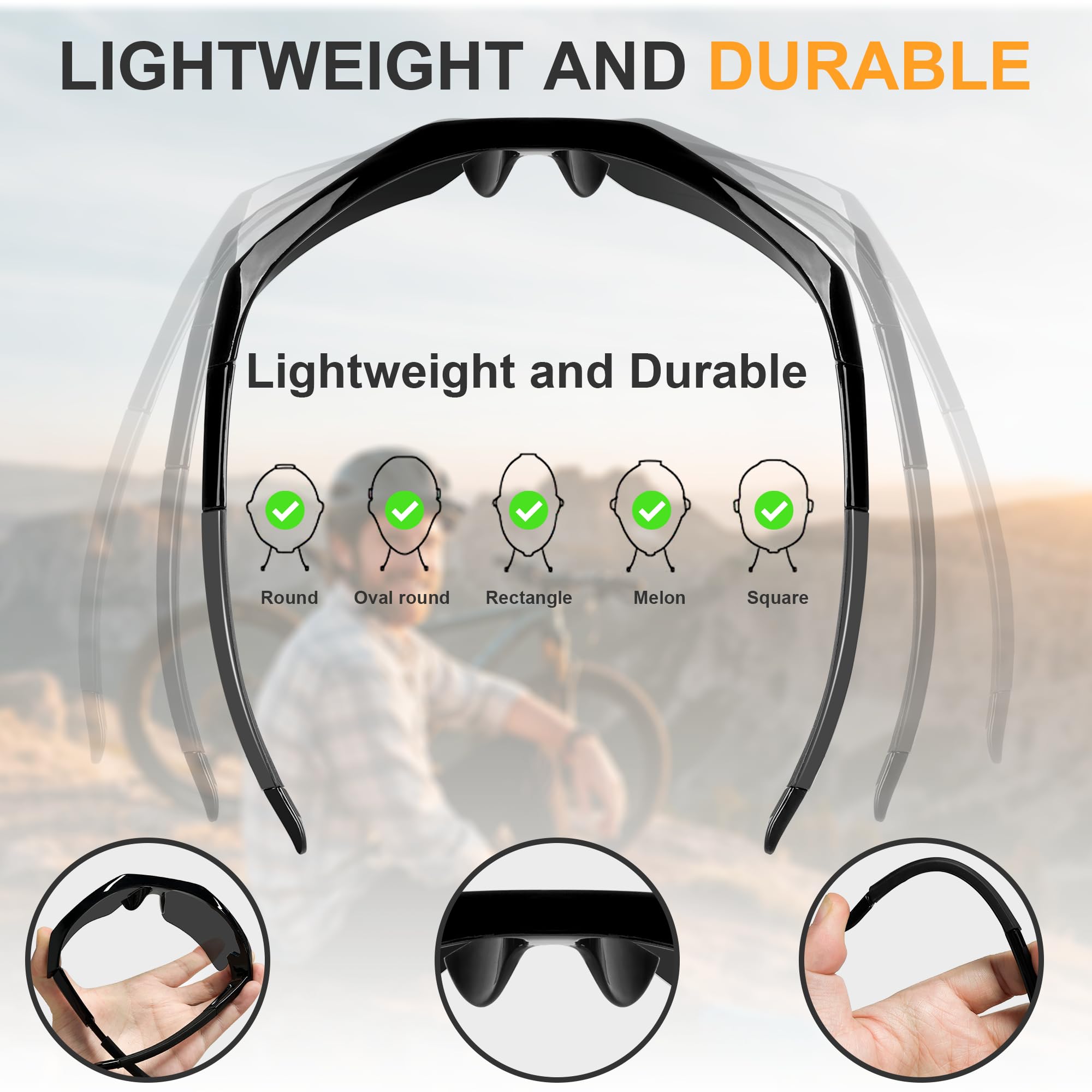 Gafas de seguridad para hombre, antiarañazos, cumple con ANSI z87+, protección UV, protección de goma antideslizante
