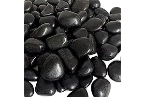 10 Lbs Natural Black Pebbles Rocks for Plants