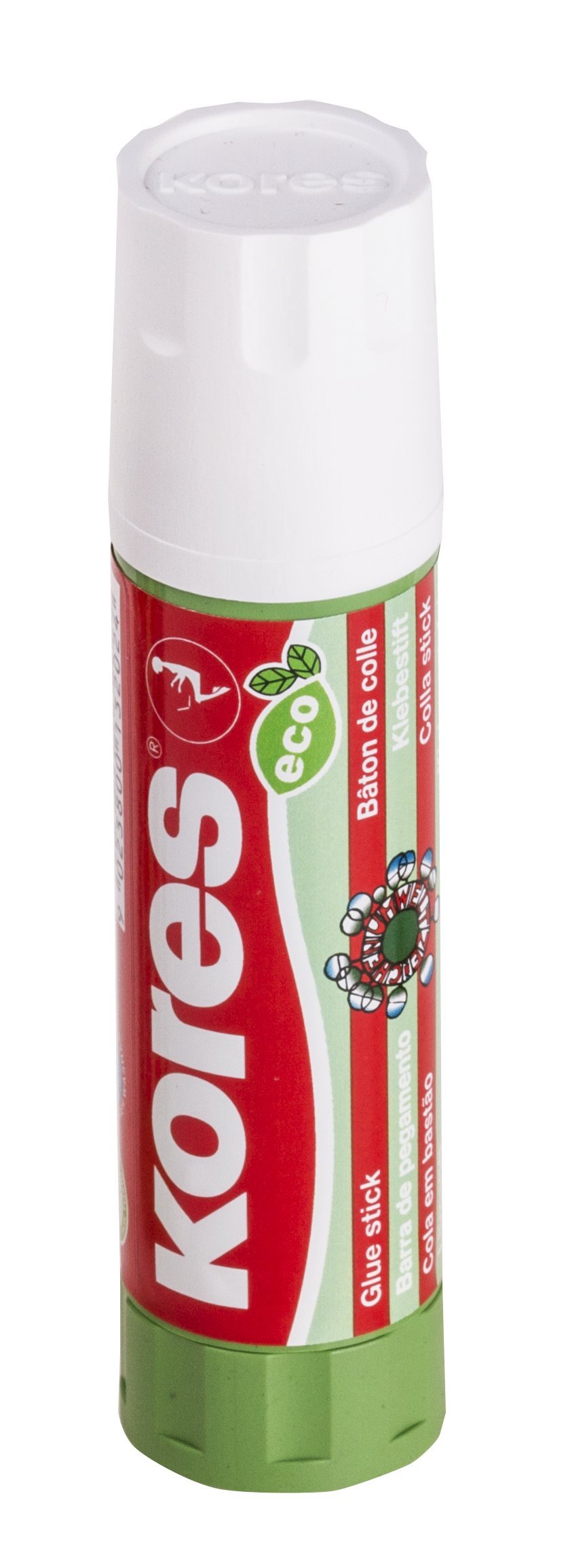 Kores - Glue Stick Eco, Glue with Strong Hold, Safe and Non-Toxic Craft Glue for Arts and Crafts, Environmentally Friendly, Pack of 24 x 20 g
