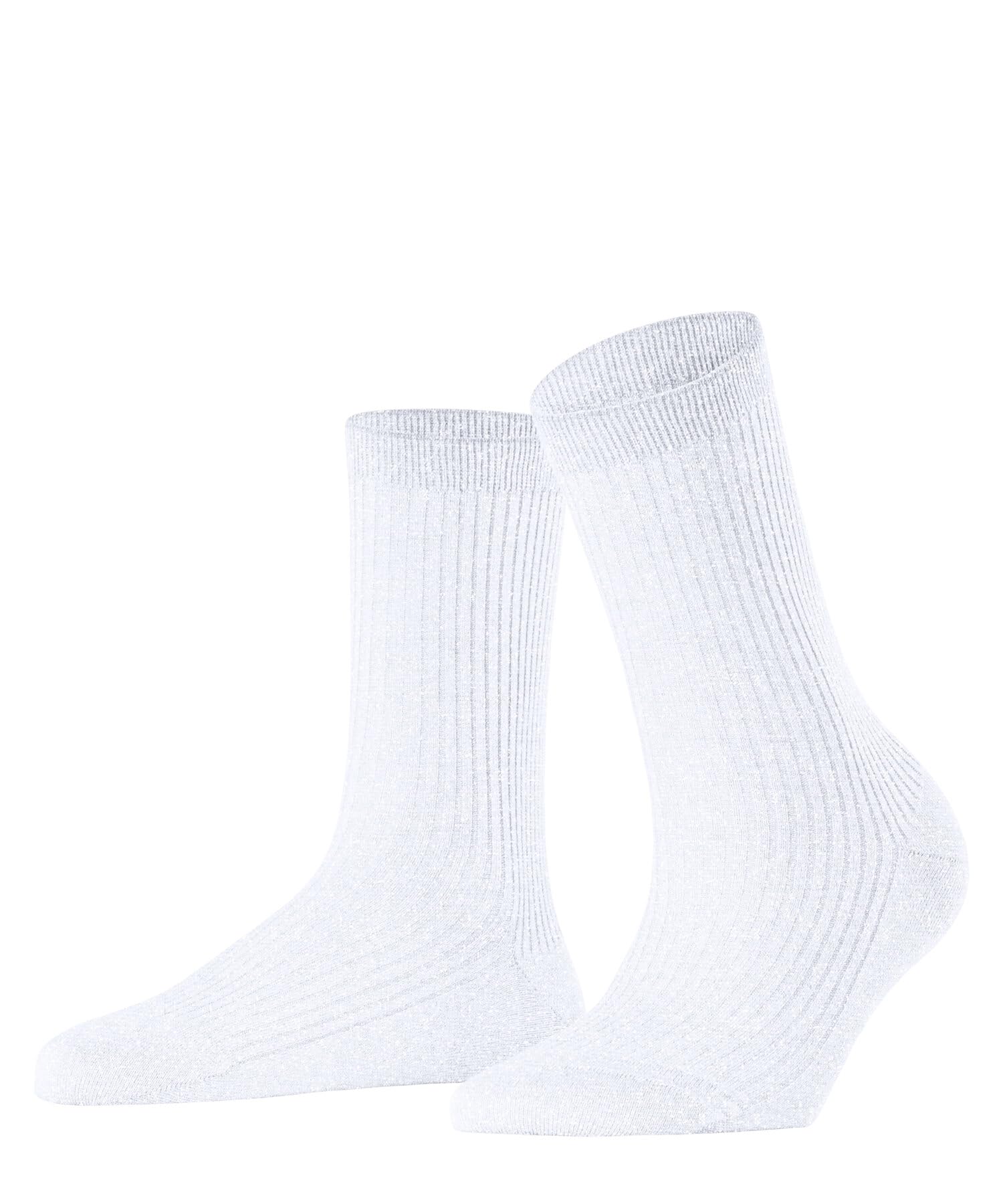 Falke Women's White 2000 Shiny W So Viscose Plain 1 Pair Socks, 2.5-5