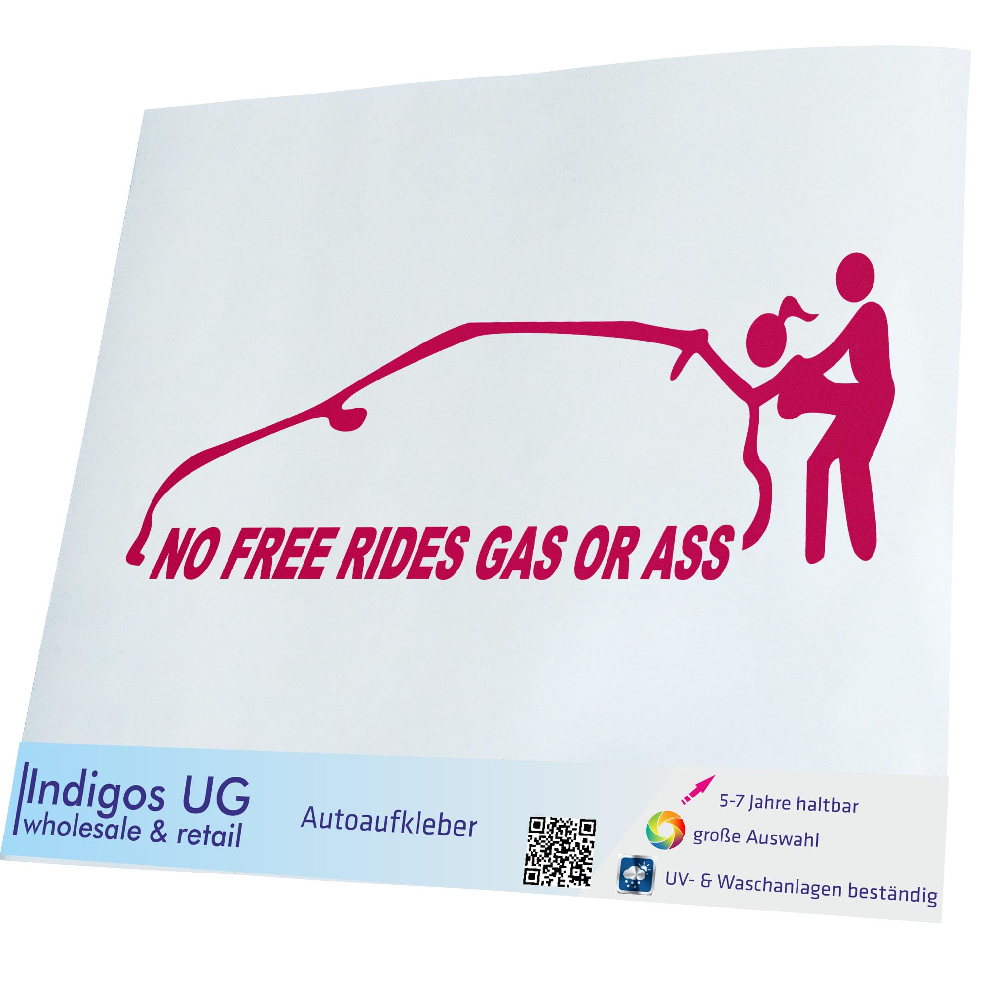 INDIGOS UG Bumper Adesivo - The Spinnne - 120x100 mm Rosa