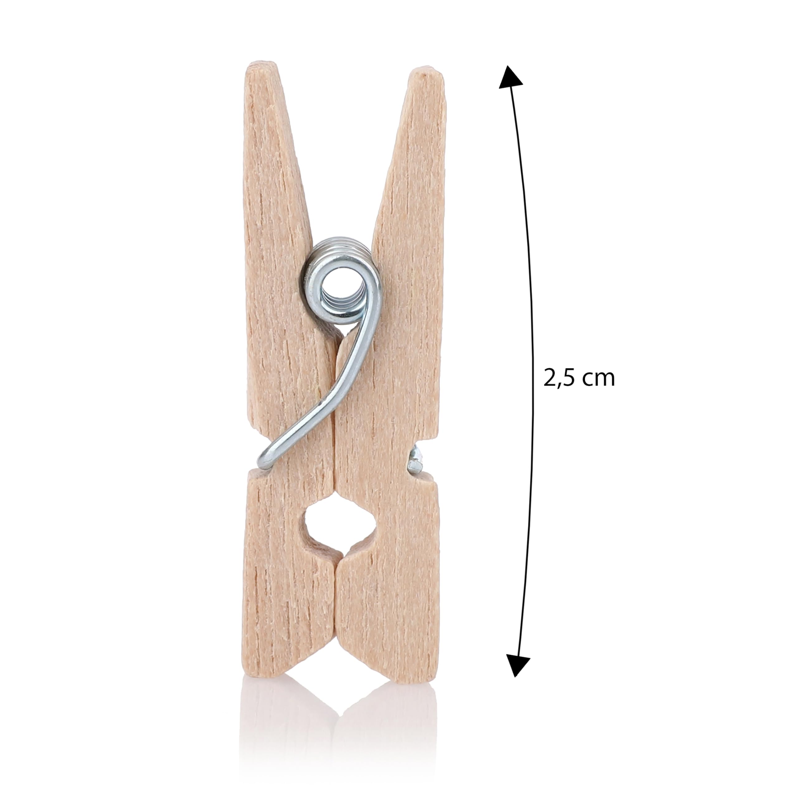 Pince A Linge Bois Hengxinc Lot De 168 Mini Pinces U00e0 Linge En Bois Blanc 25MM - Pour Mariage, Polaroid Et Photos - Avec 10M De Corde De Jute - DIY Petite