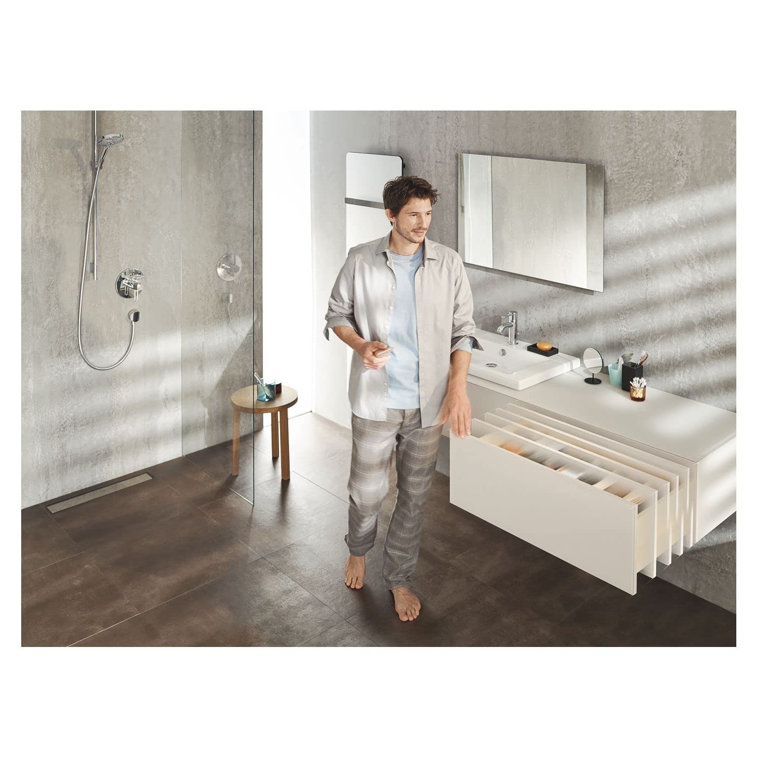 Guide per cassetti ad estrazione totale Gedotec con ammortizzazione Blumotion | 1 set di Blum Movimento 760H 4800S | Capacità di carico: 40 kg - 480 mm | Tip-On - Push-to-Open - Set completo