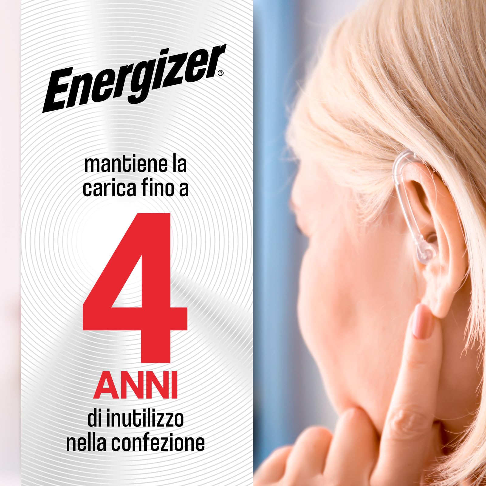 80 Pilas para Audífonos Energizer Tamaño 10 Amarillo sin Mercurio - 10 Paquetes de 8 Pilas