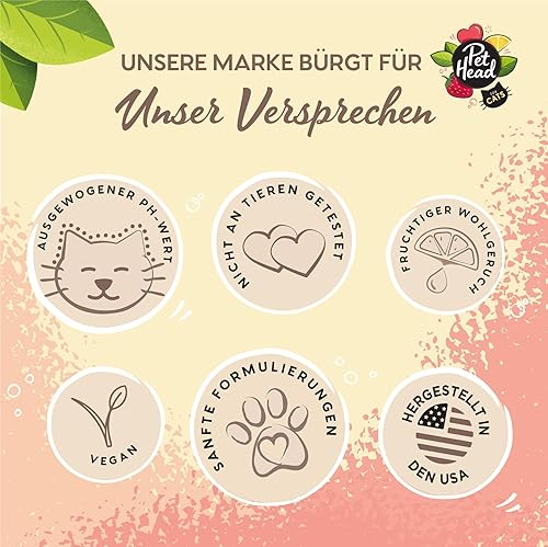 Miniatura 5 de Pet Head Felin' Good Cat Shampoo | Aroma afrutado | Champú para gatos malolientes | Nutritivo y desodorante | Vegano | Seguro para Lick | Fórmula