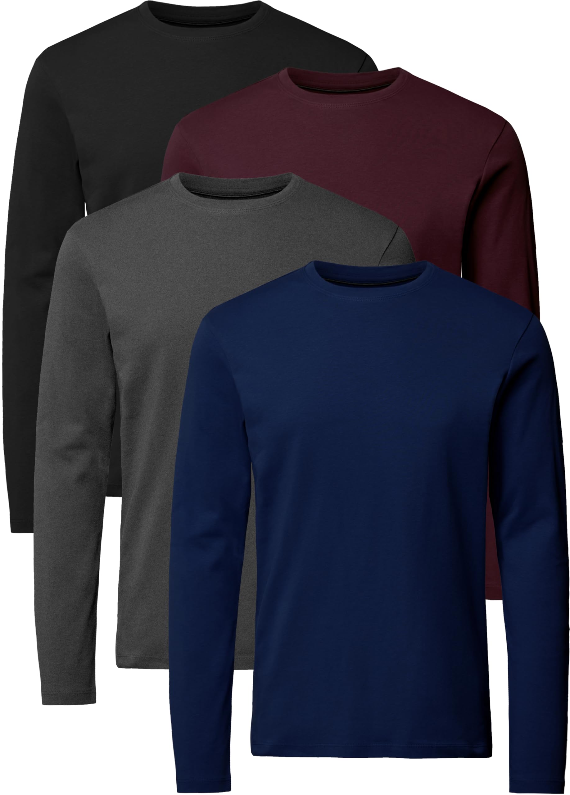 FULL TIME SPORTS Langarm T Shirt Herren 4er Pack FTS-640-WINTER-4-S