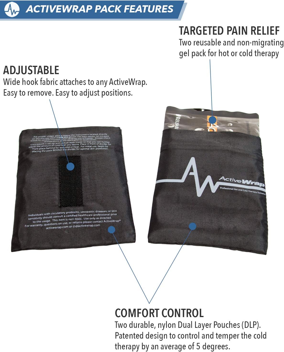 Black Friday - 70% OFF ActiveWrap Hot & Cold Ice Packs - Reusable, Flexible, Leak Proof Design for Shoulder, Back, Knee Wraps - Large 7x 10 Super Big Clearance! ActiveWrap Hot & Cold Ice Packs - Reusable, Flexible, Leak Proof Design for Shoulder, Back, Knee Wraps - Large 7x 10