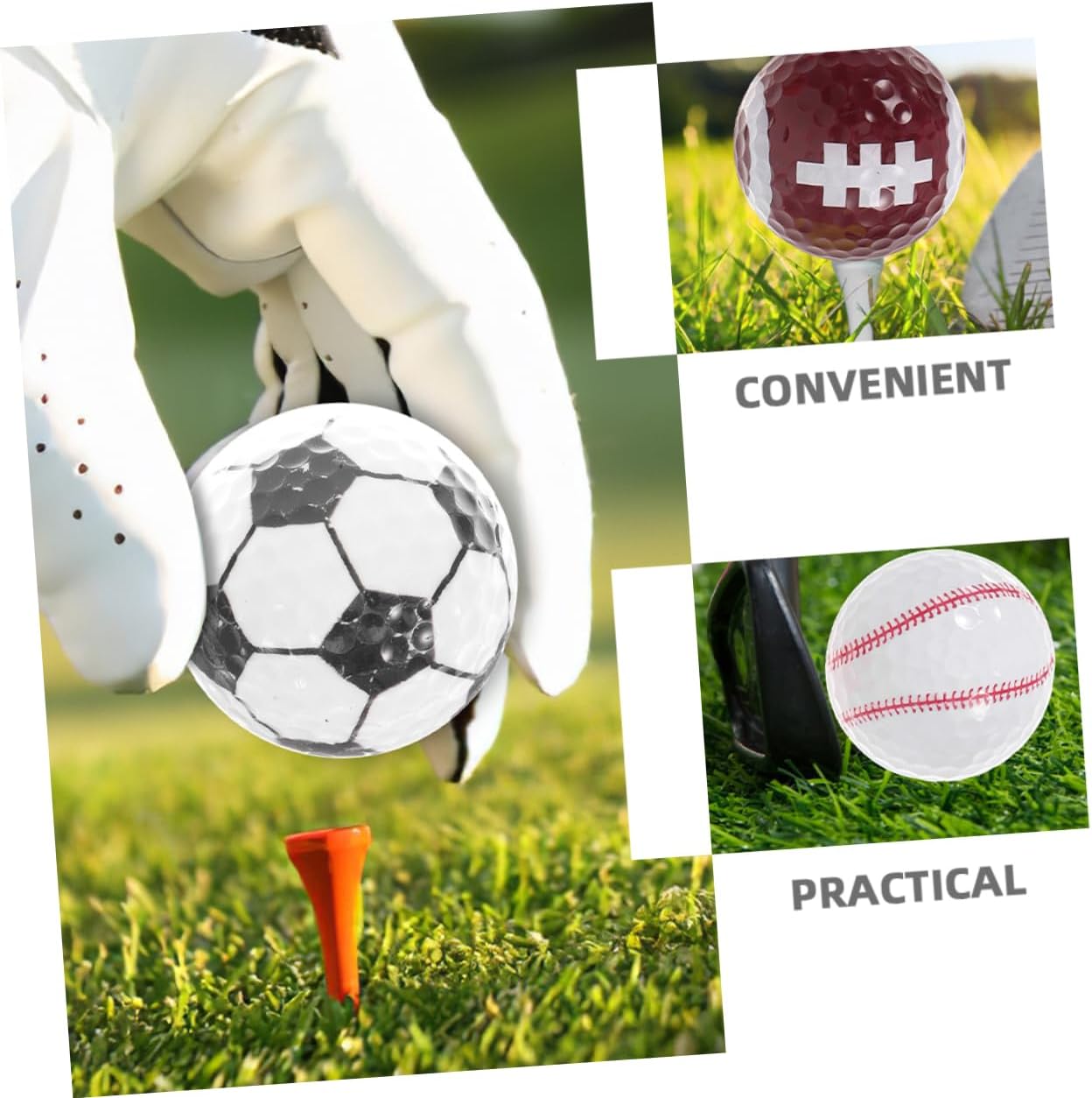 Kisangel 12pcs Golf Balls Bulk Golf Balls for Men Women Novelty Set Training Practice Kit