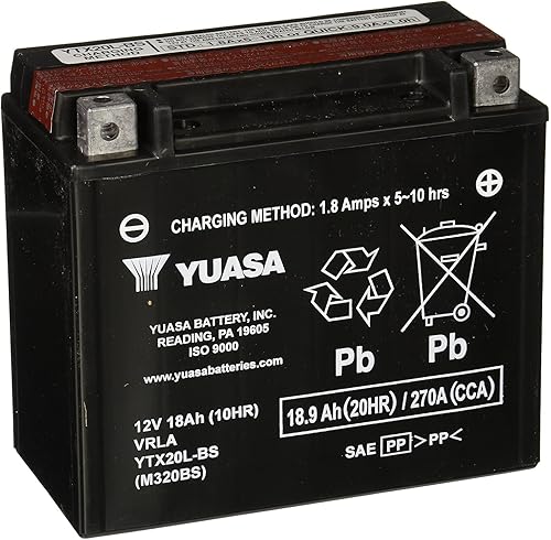 Yuasa YUAM320BS YTX20L-BS - Batería Batería talla única