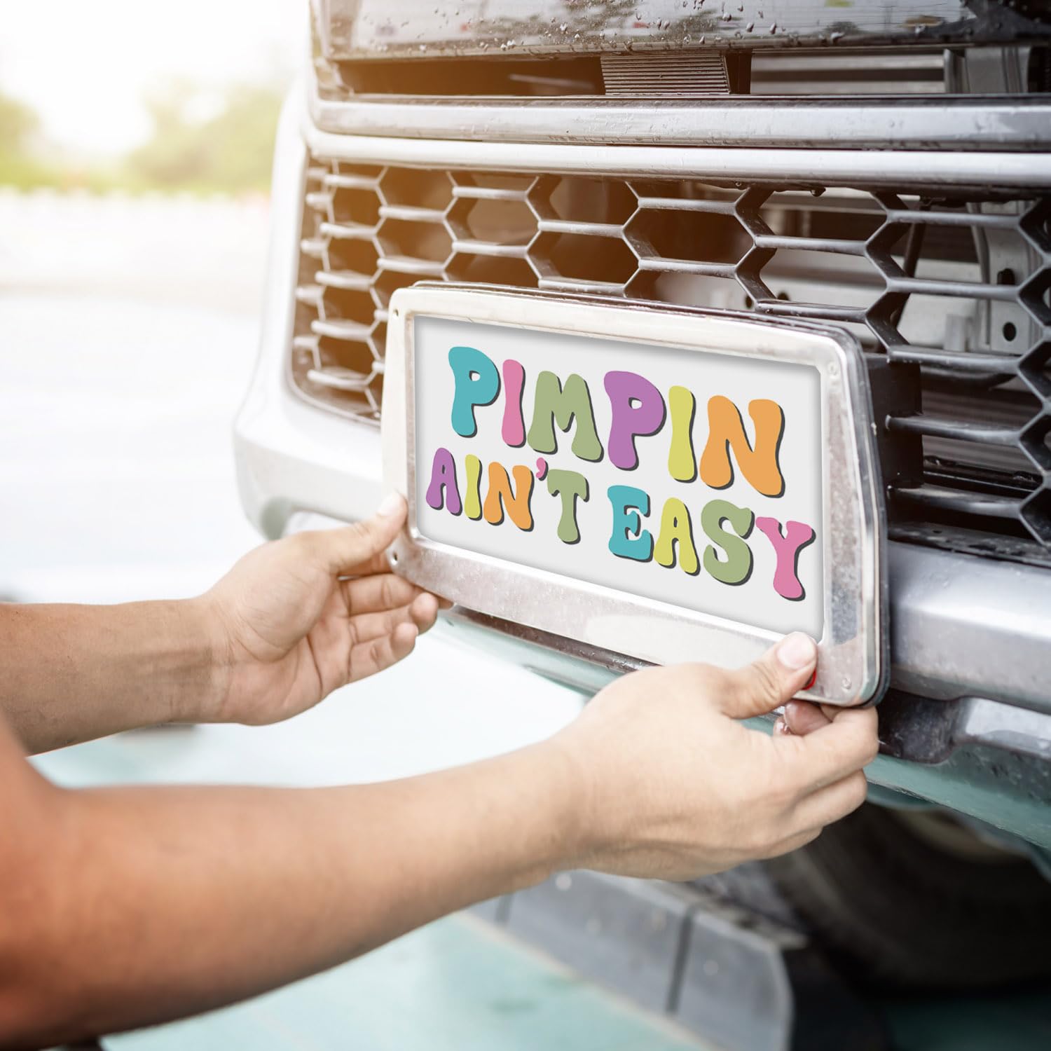 12x6 Inch Novelty Plate Bunny Floral License Plate - 12x6 Inch Aluminum ...