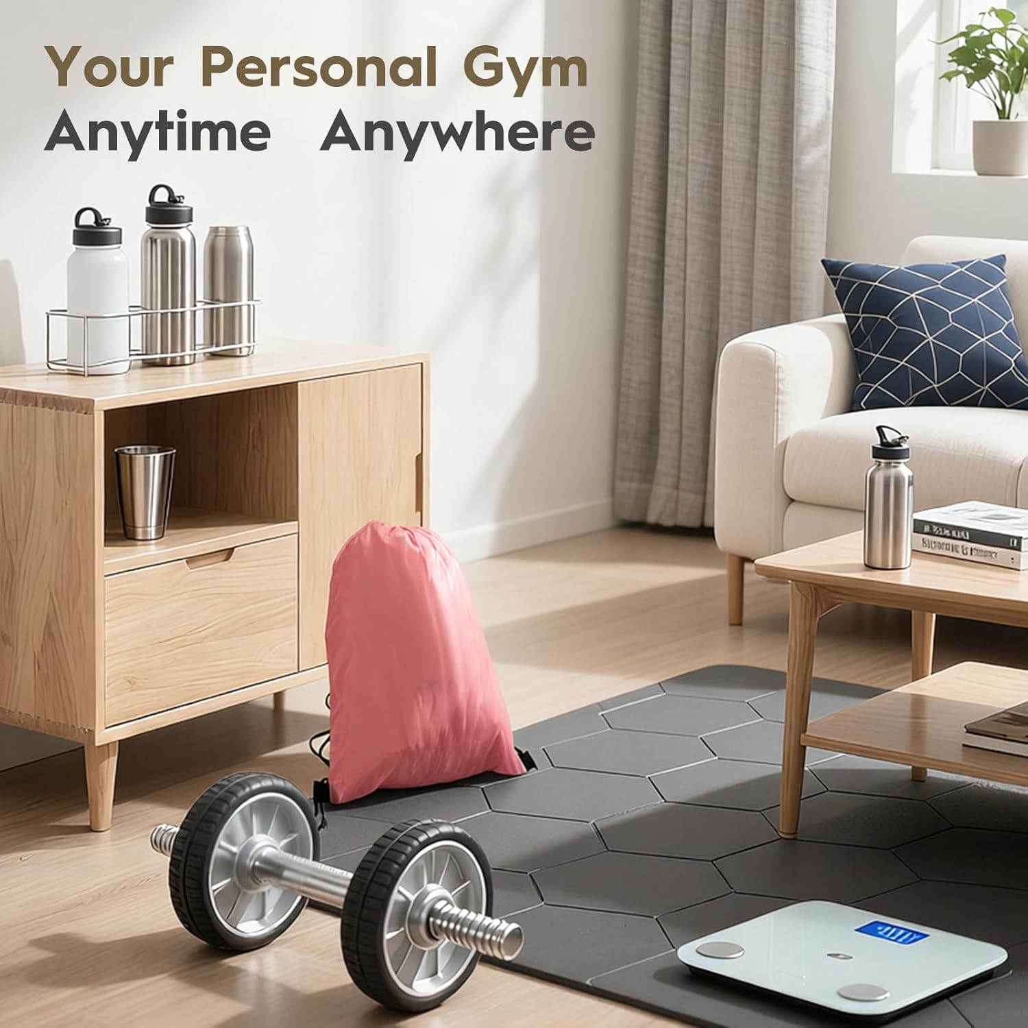 9-Piece At Home Pilates Kit for Beginners & Women | Complete Pilates Equipment Set with Ring, Yoga Ball, Resistance Bands & Pilates Bar