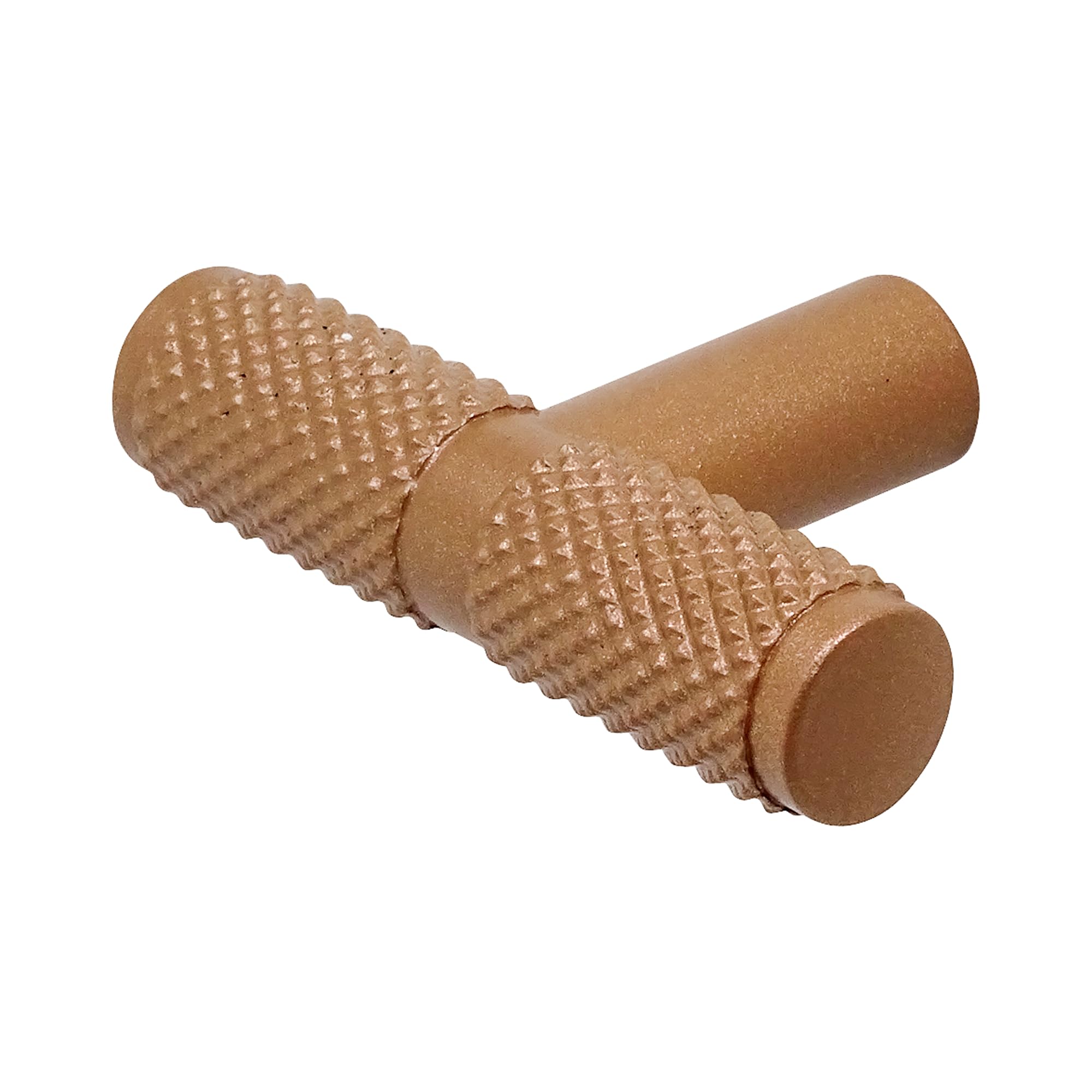 Decoranddecor Matt Bronze Aurelia - Round Knurled Cupboard Handles | T-Bar Cabinet Handles | Kitchen Cupboard Pulls | Furniture Knobs - Bronze - 50Mm Single Hole Knob