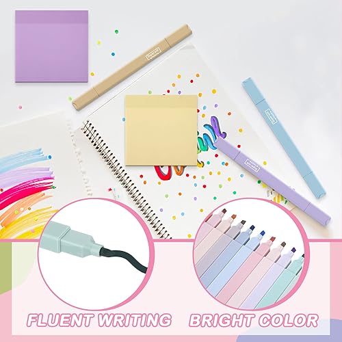 Miniatura 4 de Paquete de 6 resaltadores bíblicos, paquete de 6 notas adhesivas transparentes, suministros de estudio bíblico, estéticos para diario, resaltadores